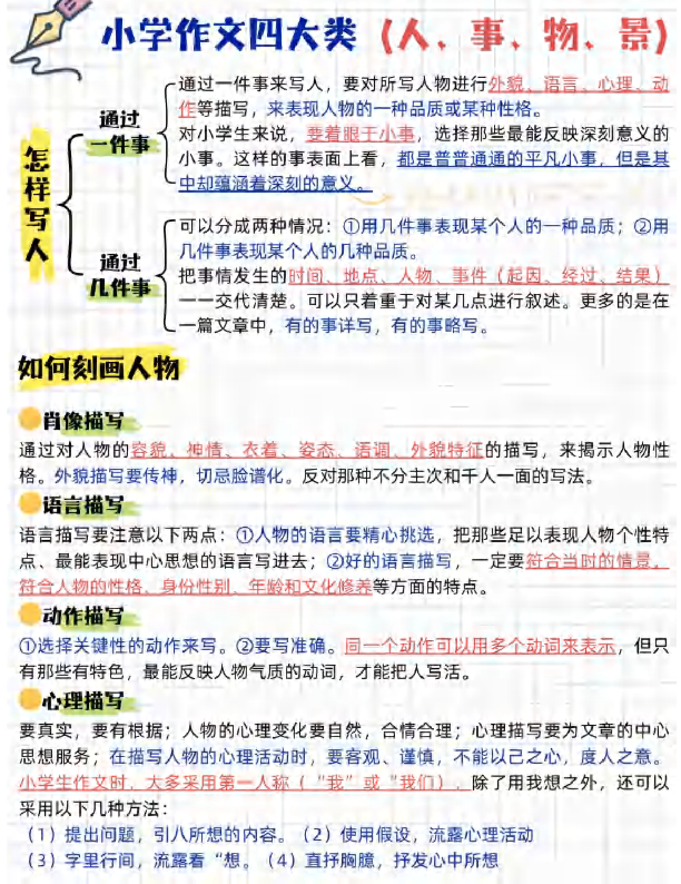 作文万能功能+万能模板+万能开头结尾